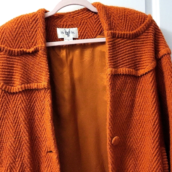 FAITAT Vintage Wool Car Jacket in Ochre - Picture 7 of 10